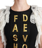 Dolce & Gabbana Black Fashion Devotion Sheath Mini Dress