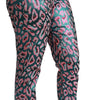 Dolce & Gabbana Multicolor Patterned Cropped High Waist Pants