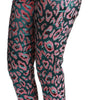 Dolce & Gabbana Multicolor Patterned Cropped High Waist Pants