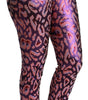 Dolce & Gabbana Multicolor Patterned Cropped High Waist Pants