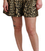Dolce & Gabbana High Waist Black & Gold Luxe Shorts