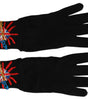 Dolce & Gabbana Black #DGLovesLondon Embroidered Wool Gloves