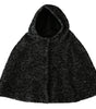 Dolce & Gabbana Elegant Gray Wool Hooded Scarf by Iconic Italian Label