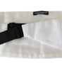 Dolce & Gabbana Elegant Silk White Cummerbund