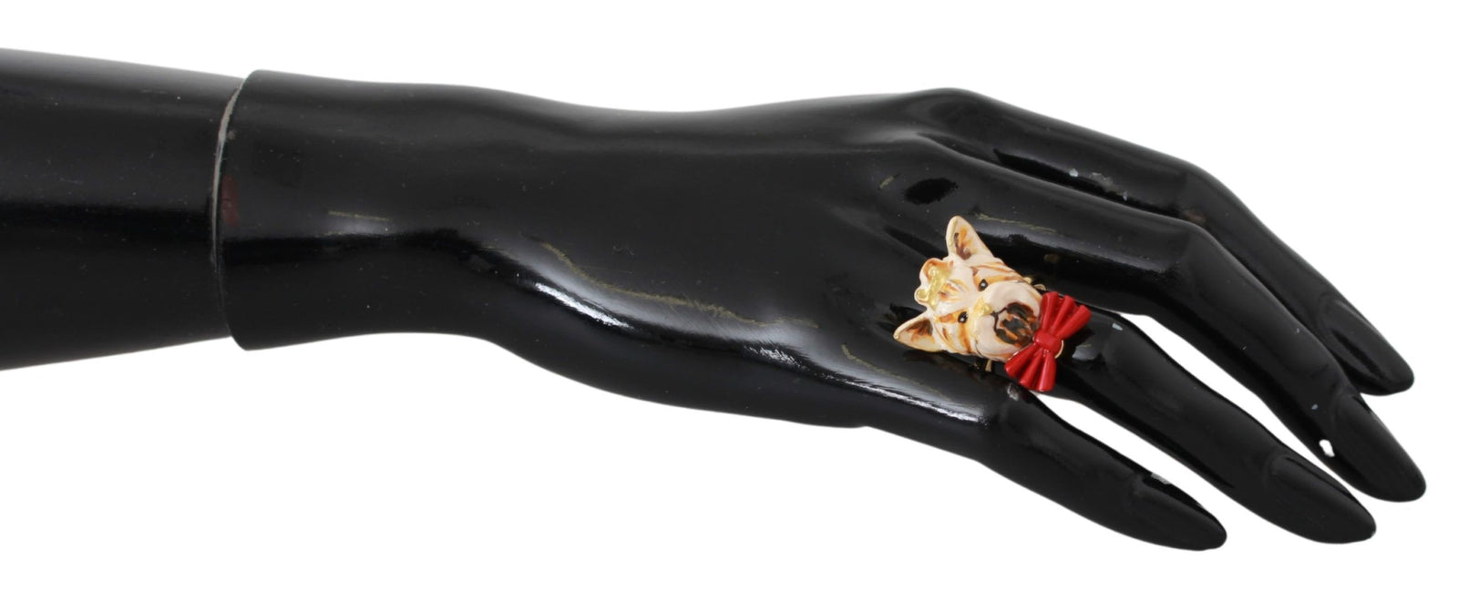 Dolce &amp; Gabbana Chic Canine Gold-Tone Statement Ring