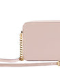 Michael Kors Jet Set Large East West Saffiano Leather Crossbody Bag Handbag (Powder Blush)