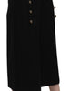 Dolce & Gabbana Black High Waist Wide Leg Cropped Pants