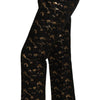 Dolce & Gabbana Black Gold Brocade High Waist Pants