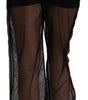 Dolce & Gabbana Black See Through Jogger Polyester Pants