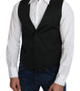 Dolce & Gabbana Gray 100% Silk Formal Coat Vest