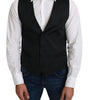 Dolce & Gabbana Gray 100% Silk Formal Coat Vest