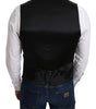 Dolce & Gabbana Gray 100% Silk Formal Coat Vest