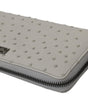 Dolce & Gabbana White Ostrich Leather Continental Mens Clutch Wallet