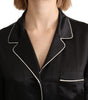 Dolce & Gabbana Élégant chemisier boutonné en soie noire