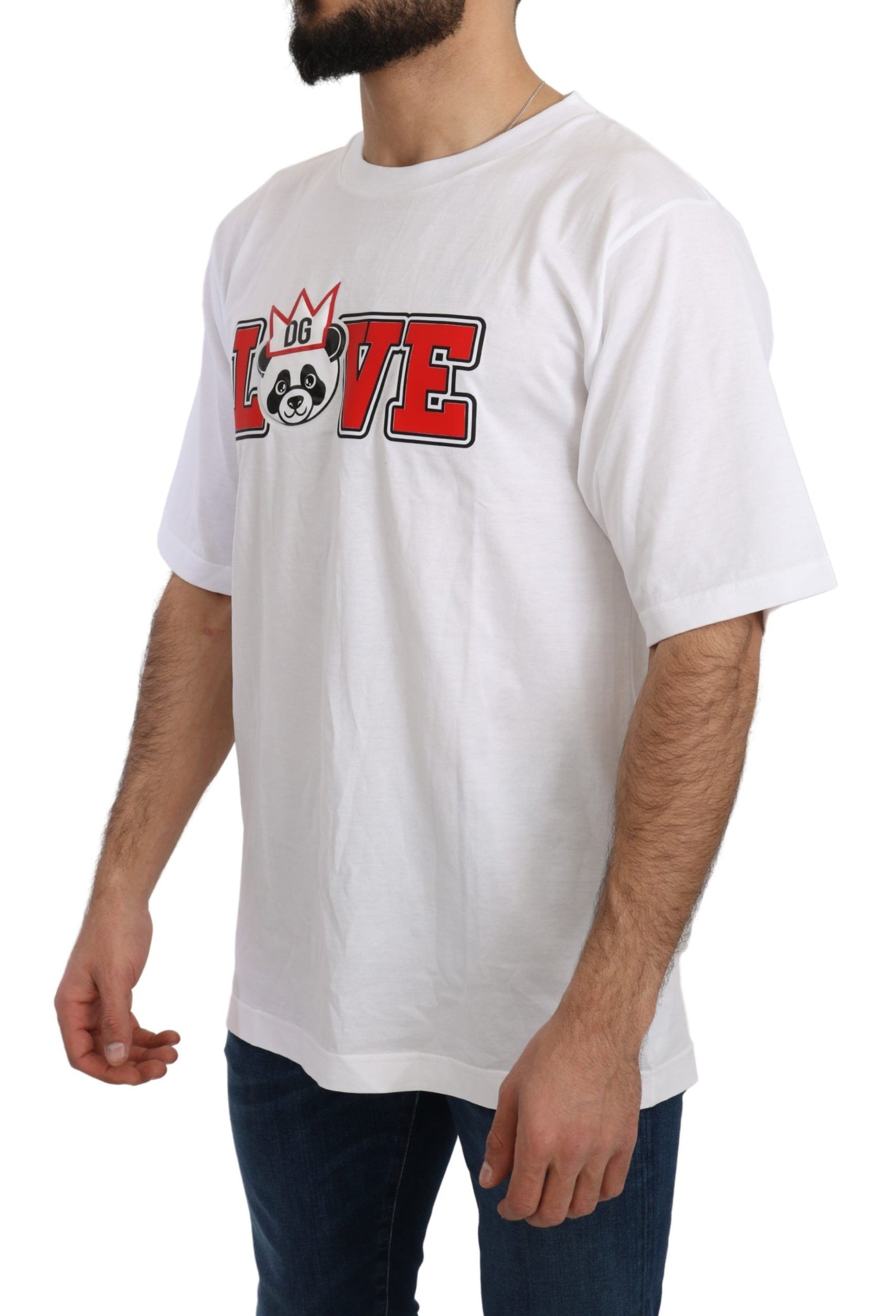 T-shirt ras du cou slim Dolce &amp; Gabbana Panda Love