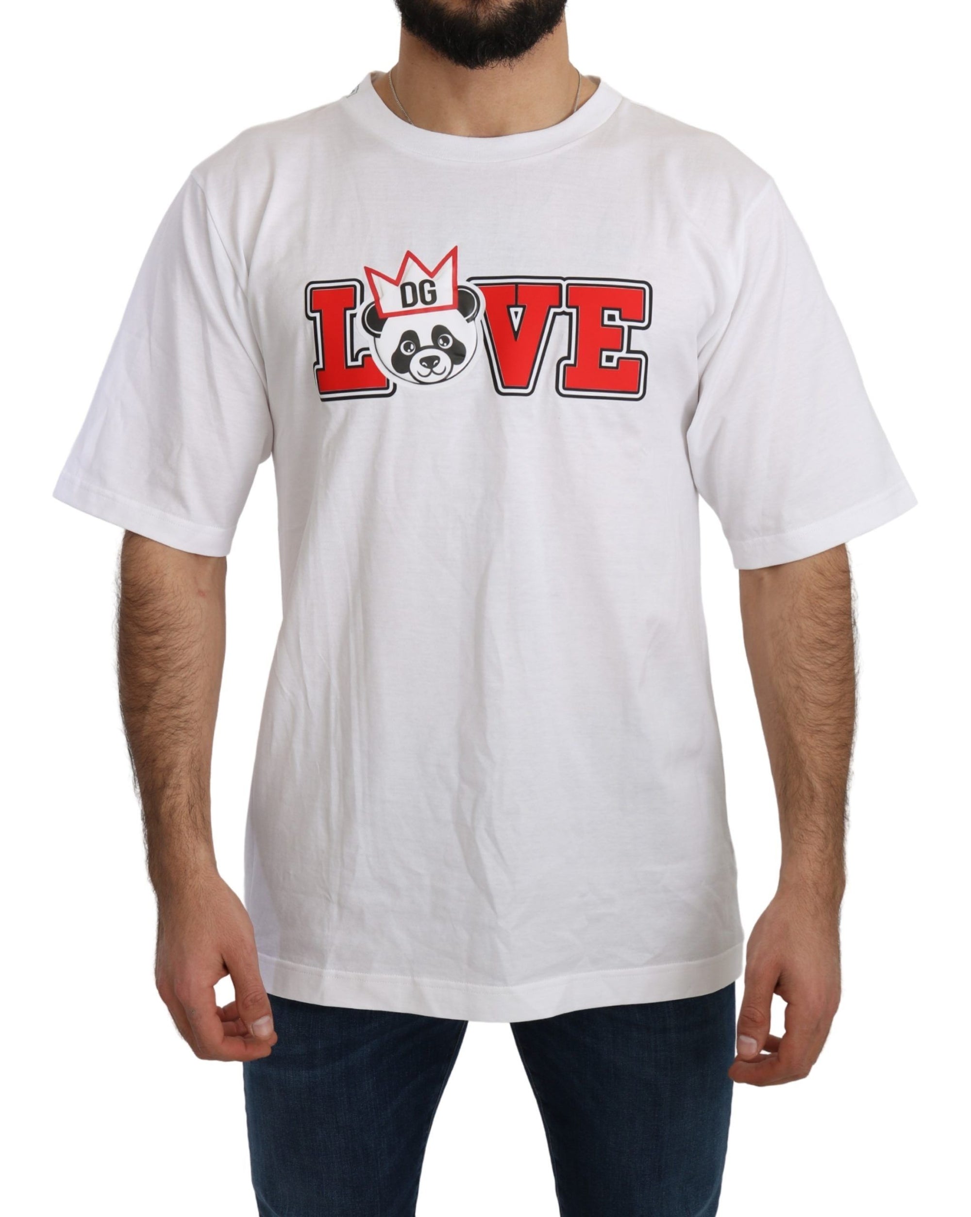T-shirt ras du cou slim Dolce &amp; Gabbana Panda Love