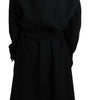 Dolce & Gabbana Virgin Wool Black Blazer Trenchcoat Jacket