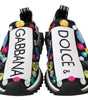 Baskets basses noires ornées de cristaux Dolce &amp; Gabbana