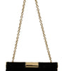 Dolce &amp; Gabbana Velvet Evening Party Crossbody with Crystal Studs