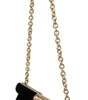 Dolce &amp; Gabbana Velvet Evening Party Crossbody with Crystal Studs