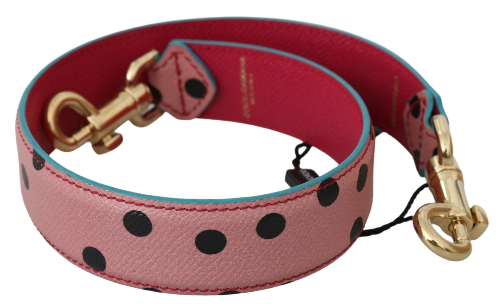 Dolce &amp; Gabbana Élégante bandoulière en cuir à pois roses
