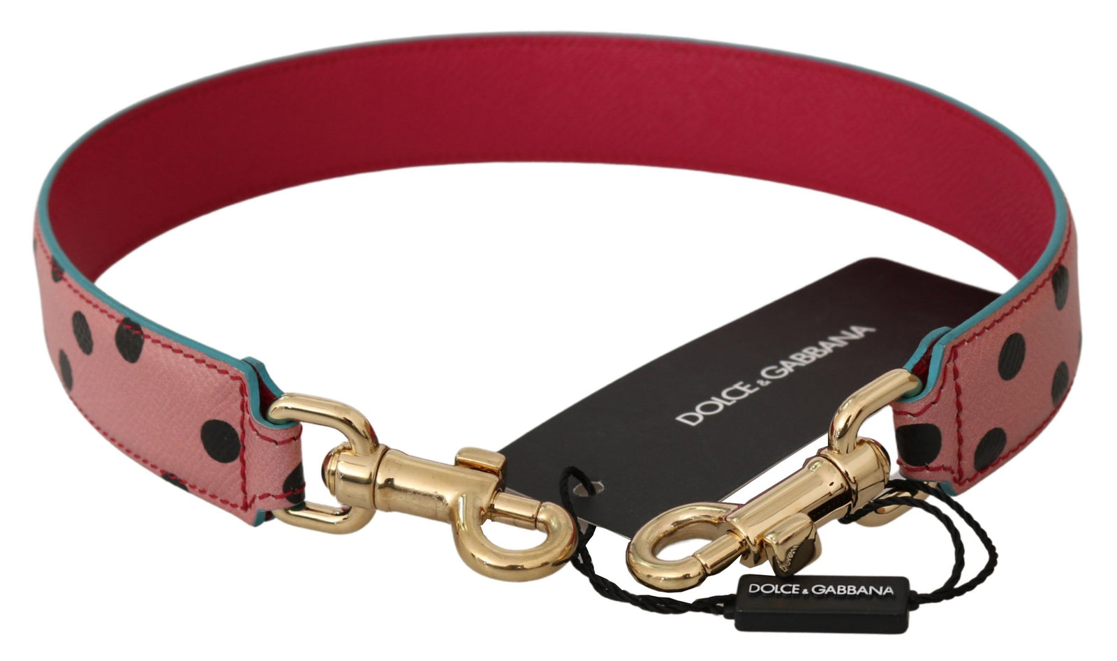 Dolce &amp; Gabbana Élégante bandoulière en cuir à pois roses