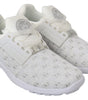 Philipp Plein White Polyester Casual Sneakers Shoes