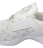 Philipp Plein White Polyester Casual Sneakers Shoes