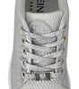 Philipp Plein Gisella Silver Polyester Sneakers Shoes