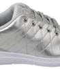 Philipp Plein Gisella Silver Polyester Sneakers Shoes