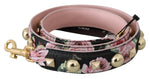 Bandoulière élégante en cuir à fleurs Dolce &amp; Gabbana