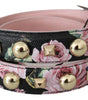 Bandoulière élégante en cuir à fleurs Dolce &amp; Gabbana