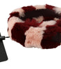 Bandoulière en fourrure rose bordeaux Dolce & Gabbana, accessoire de luxe
