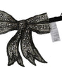 Dolce &amp; Gabbana Élégant nœud papillon en soie argentée