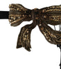 Nœud papillon élégant en soie dorée Dolce &amp; Gabbana : éblouissez avec style