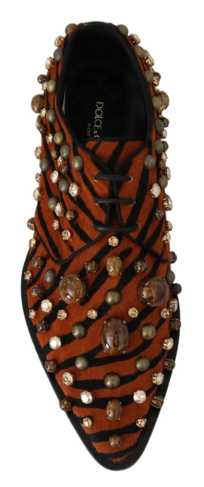 Ballerines Dolce & Gabbana à motif tigre ornées de cristaux
