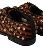Dolce &amp; Gabbana Tiger Pattern Crystal Embellished Flats