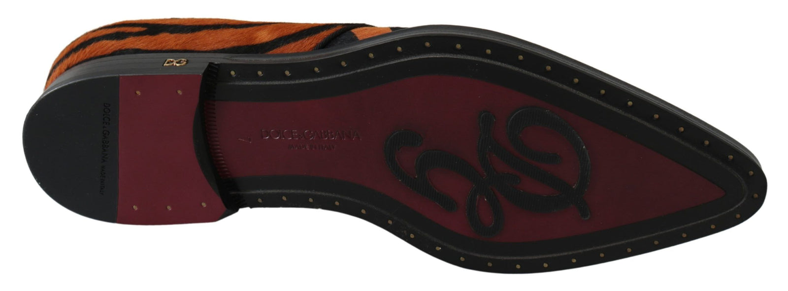 Chaussures habillées Dolce & Gabbana à motif tigre et poils de poney