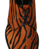 Chaussures habillées Dolce & Gabbana à motif tigre et poils de poney