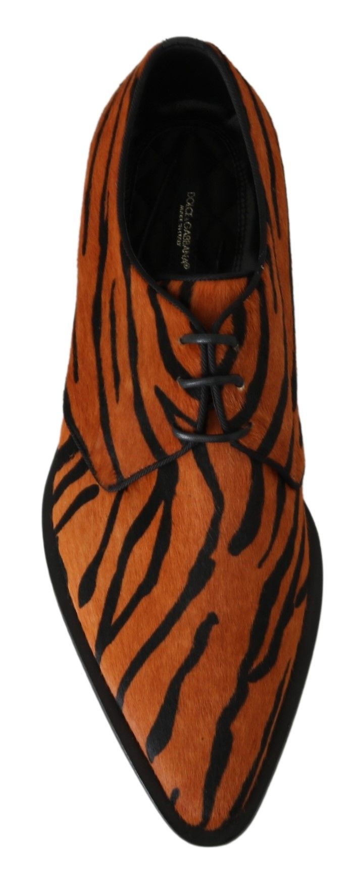 Chaussures habillées Dolce & Gabbana à motif tigre et poils de poney