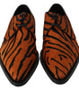 Chaussures habillées Dolce & Gabbana à motif tigre et poils de poney