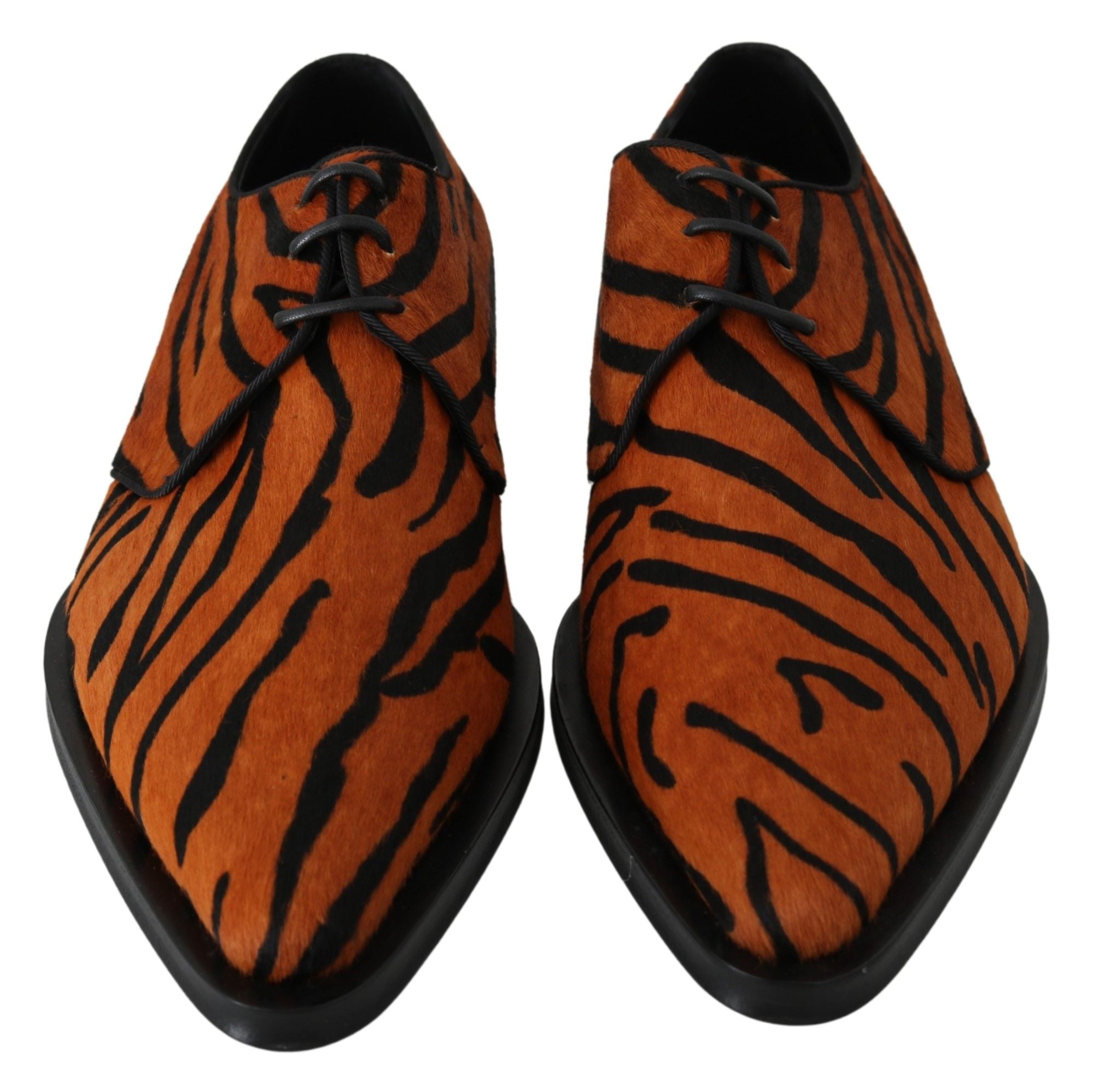 Chaussures habillées Dolce & Gabbana à motif tigre et poils de poney