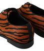 Chaussures habillées Dolce & Gabbana à motif tigre et poils de poney