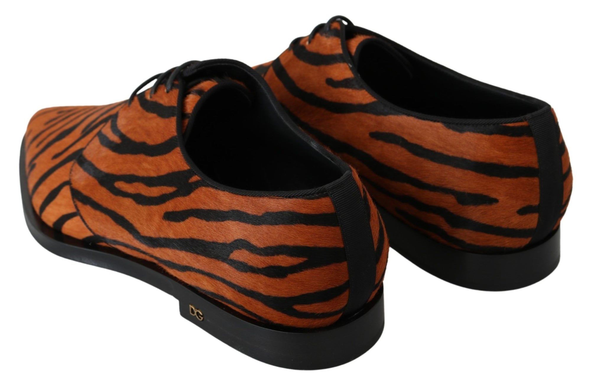 Chaussures habillées Dolce & Gabbana à motif tigre et poils de poney