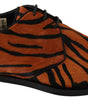 Chaussures habillées Dolce & Gabbana à motif tigre et poils de poney