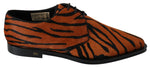 Chaussures habillées Dolce & Gabbana à motif tigre et poils de poney