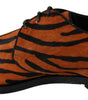 Chaussures habillées Dolce & Gabbana à motif tigre et poils de poney