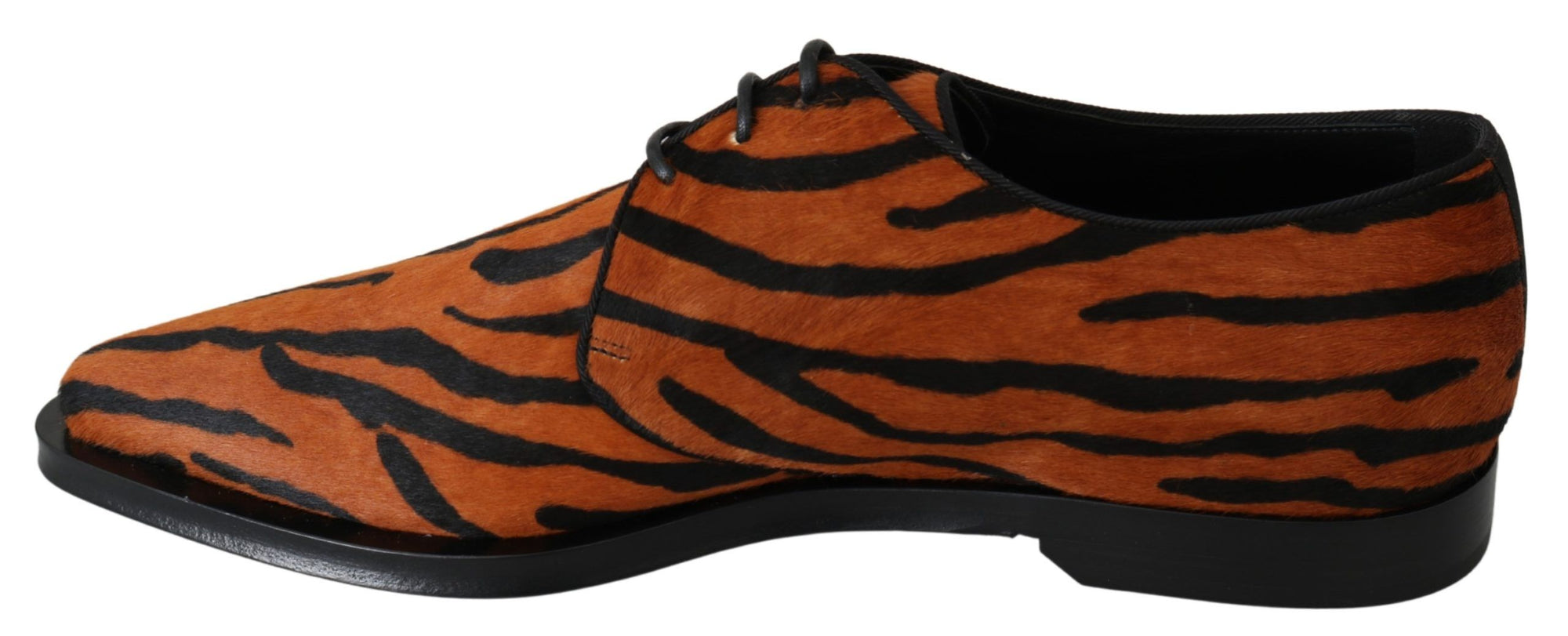 Chaussures habillées Dolce & Gabbana à motif tigre et poils de poney