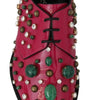 Ballerines plates vernies en cristal rose fuchsia Dolce &amp; Gabbana