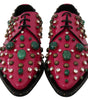 Ballerines plates vernies en cristal rose fuchsia Dolce &amp; Gabbana